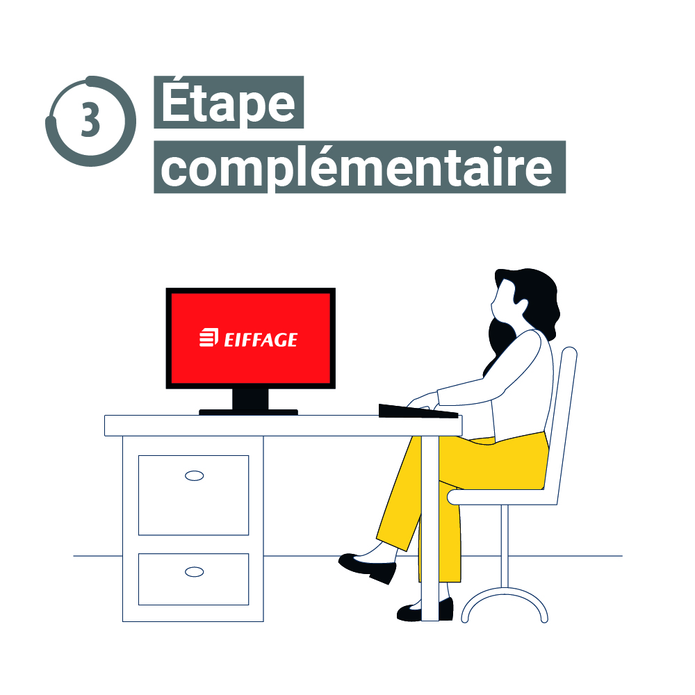 Visuel d'une personne sur un ordinteur