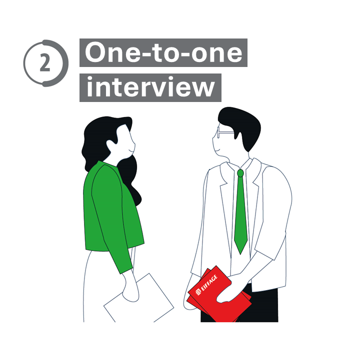 Visual of two people