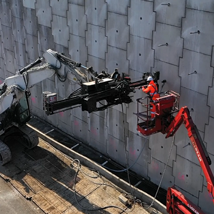Renforcement de mur en Terre-Armée - Autoroute A15 Gennevilliers