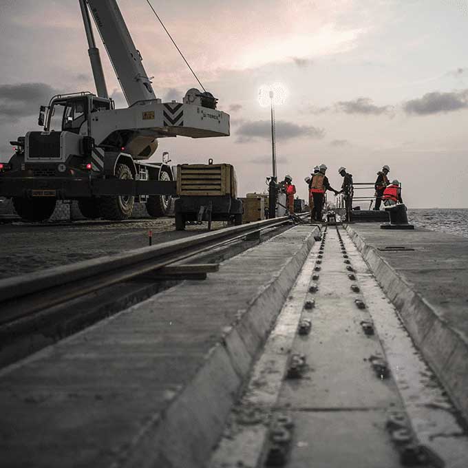 Image d'illustration d'un port sur un chantier ETMF