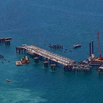 Infrastructures maritimes pétrolières et gazières à Gorgon 