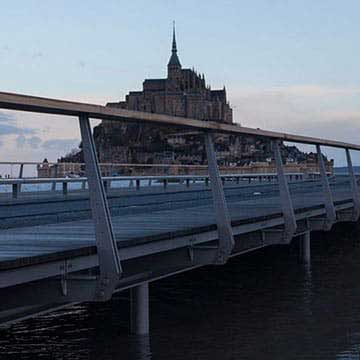 Pont-passerelle du Mont Saint-Michel 