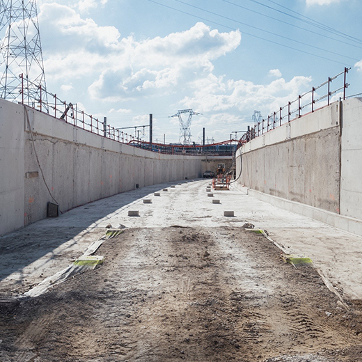 Chantier de travaux ferroviaires  - Crédit photo : ©Atypix