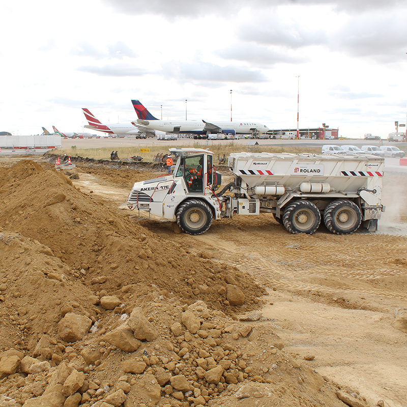 Chantier de l'aéroport de Paris-Charles-de-Gaulle - Travaux aéroportuaires