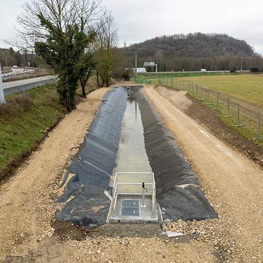Réalisation d’un bassin d’eau pluviale à Bourgoin-Jallieu