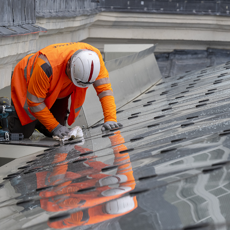 Eiffage employee on the site of the Cité Internationale de la Langue Française - Photo credit: ©SAP Photographie