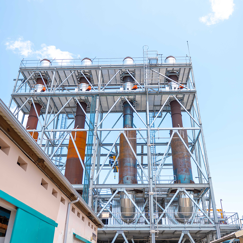 DeNOx installation project in Mayotte - Photo credit: ©Eiffage Métal