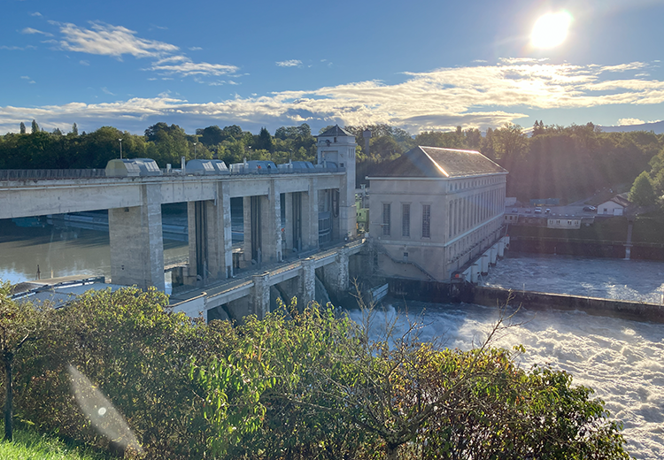 The Chancy-Pougny dam - Photo credit: ©Eiffage Métal