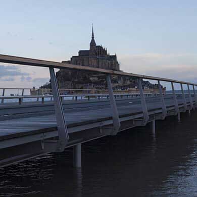 Mont Saint Michel Footbridge 