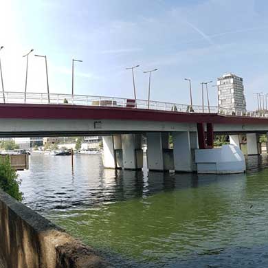 Soft footbridge of Choisy-le-Roi
