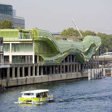 Docks on the Seine in Paris 