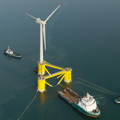 Floating wind turbines in the Gulf of Lion
